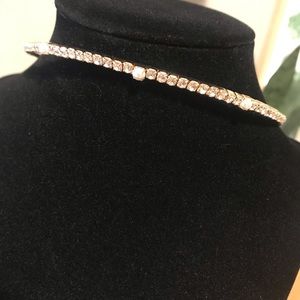 NWT ALDO CZ Diamond pearl choker